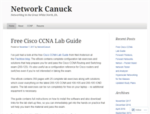 Tablet Screenshot of networkcanuck.com